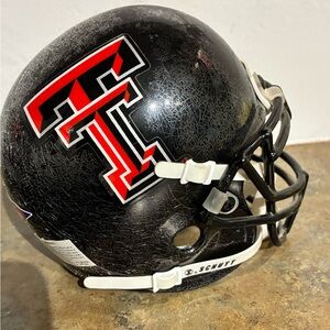 Texas Tech Red Raiders (NCAA)  Schutt Black crackle look Football Helmet